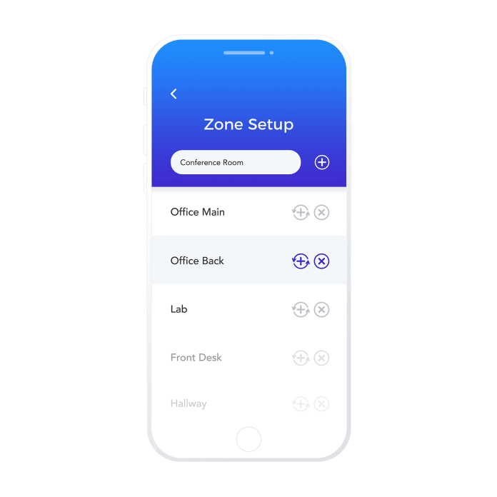 amptek industries iot custom lighting system icon mobile app